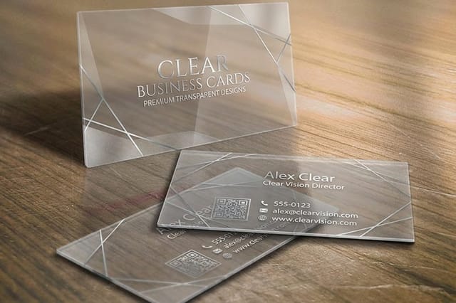 Clear Business Cards