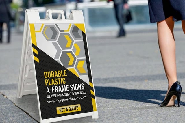 Plastic a Frame Signs