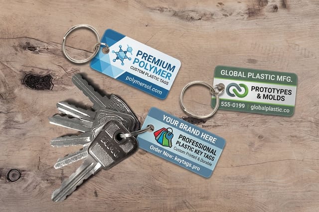 Plastic Key Tags