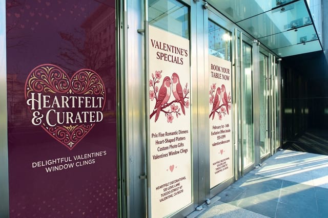 Valentines Window Clings