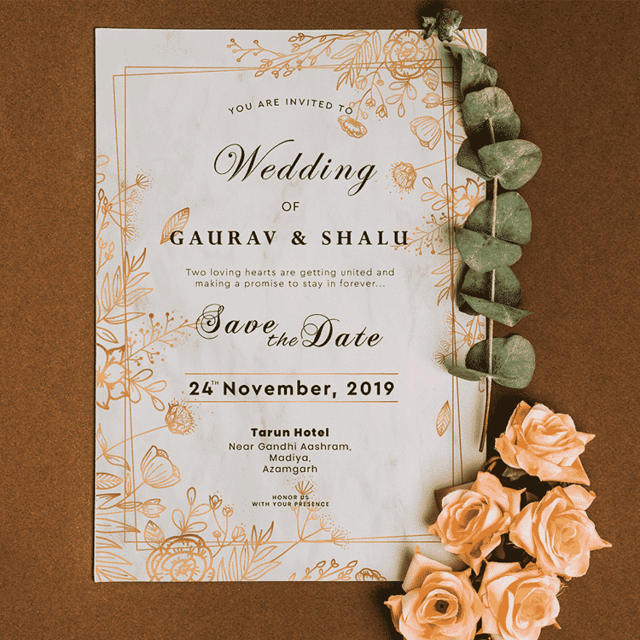 Flat Invitations