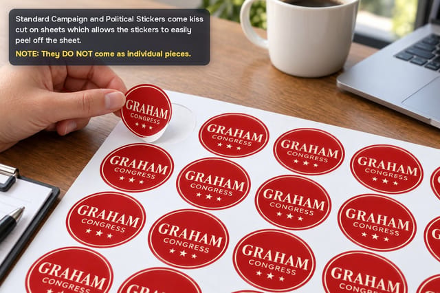 Standard Campaign and Political Stickers