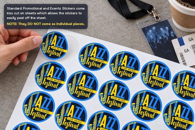 Standard Promotional and Events Stickers