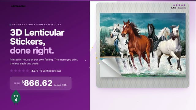 3D Lenticular Stickers product video