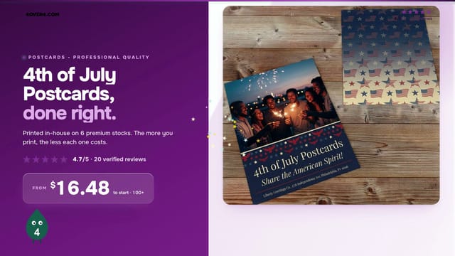 4th of July Postcards product video