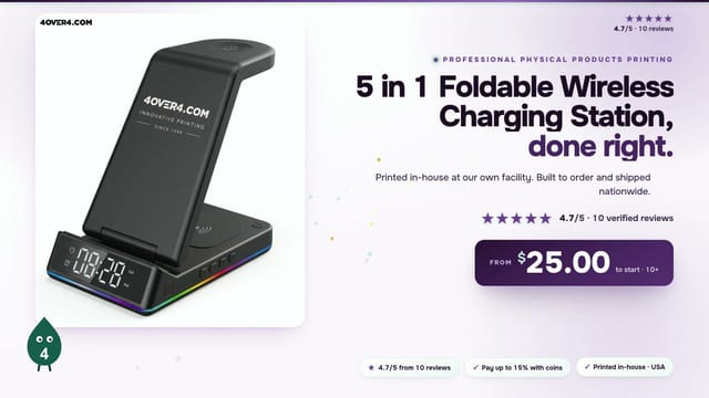 5 in 1 Foldable Wireless Charging Station product video