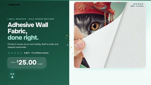 Adhesive Wall Fabric product video