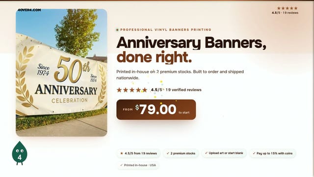 Anniversary Banners product video