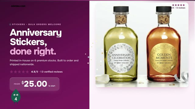 Anniversary Stickers product video