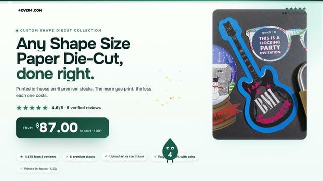 Any Shape Size Paper Die-Cut product video