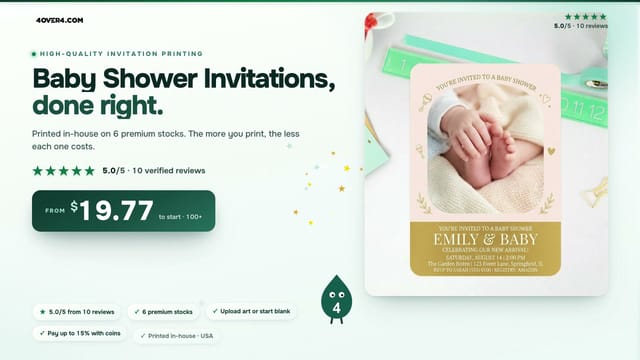 Baby Shower Invitations product video