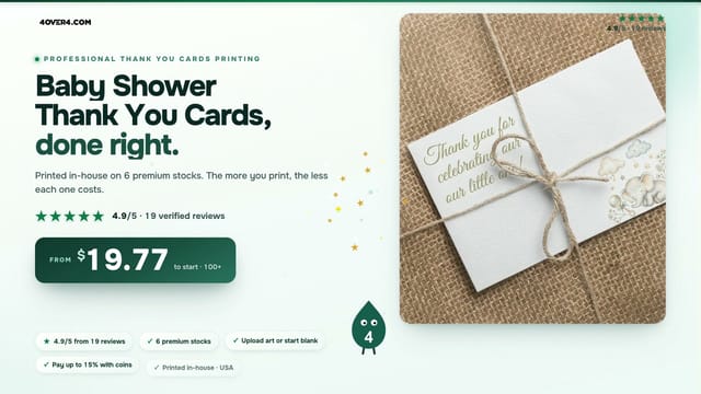 Baby Shower Thank You Cards product video