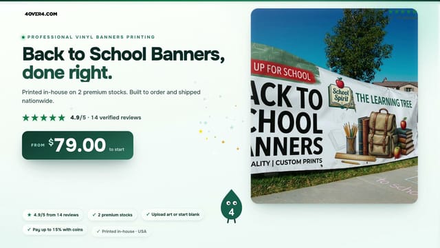 Back to School Banners product video