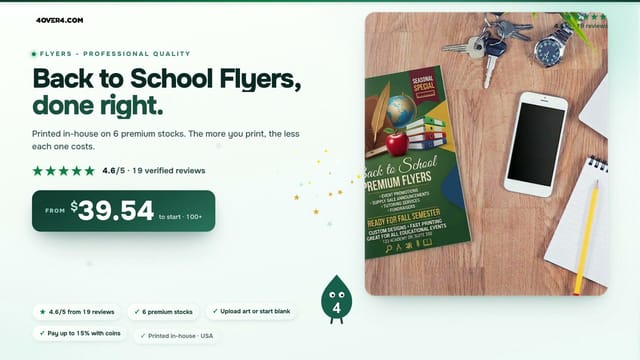 Back to School Flyers product video