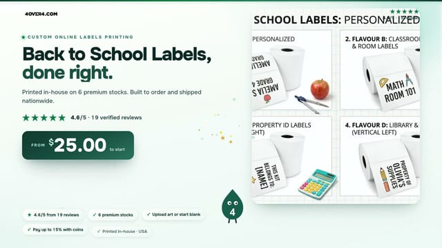 Back to School Labels product video