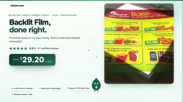 Backlit Film product video