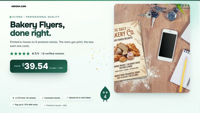 Bakery Flyers product video