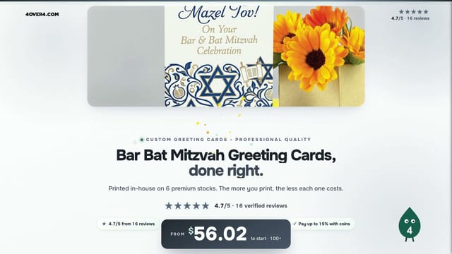 Bar Bat Mitzvah Greeting Cards product video