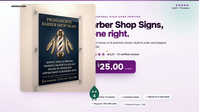 Barber Shop Signs product video