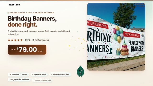 Birthday Banners product video