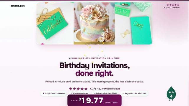 Birthday Invitations product video