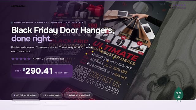Black Friday Door Hangers product video
