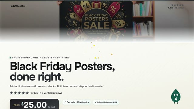 Black Friday Posters product video