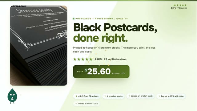 Black Postcards product video