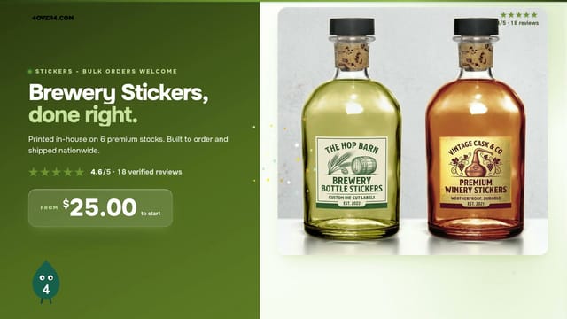 Brewery Stickers product video