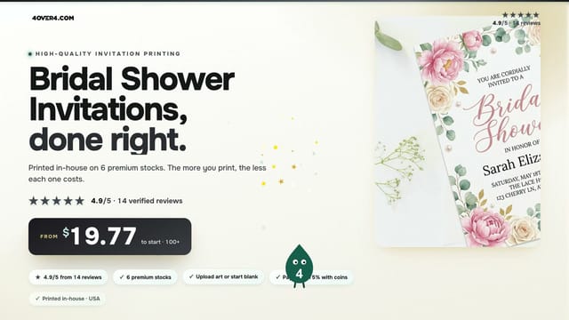 Bridal Shower Invitations product video
