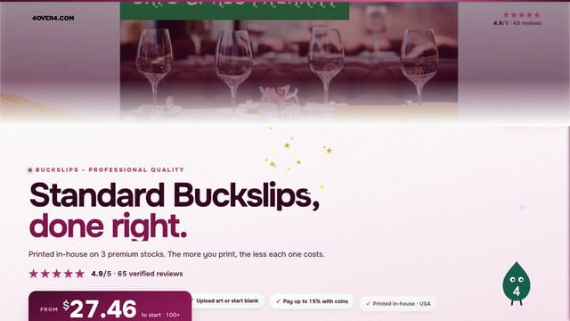 Standard Buckslips product video