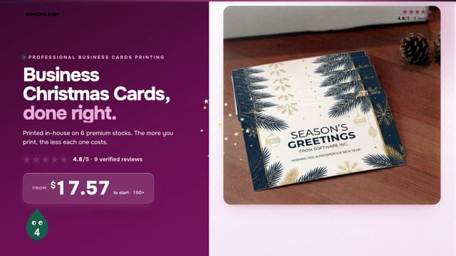 Business Christmas Cards product video