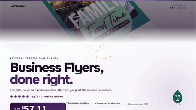 Business Flyers product video
