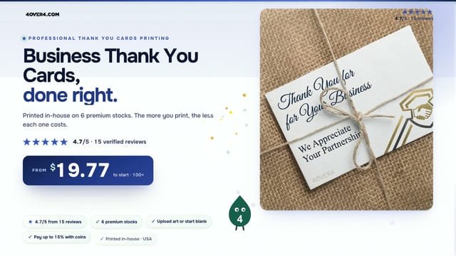 Business Thank You Cards product video