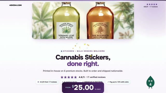 Cannabis Stickers product video