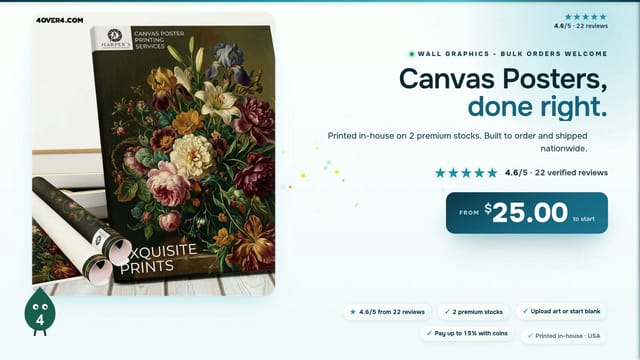 Canvas Posters product video