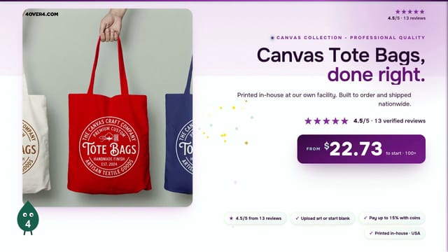 Canvas Tote Bags product video