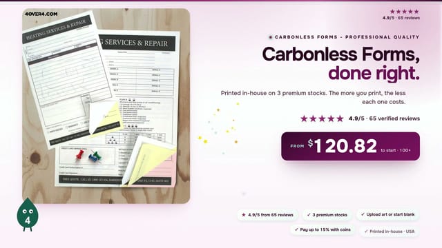 Carbonless Forms product video