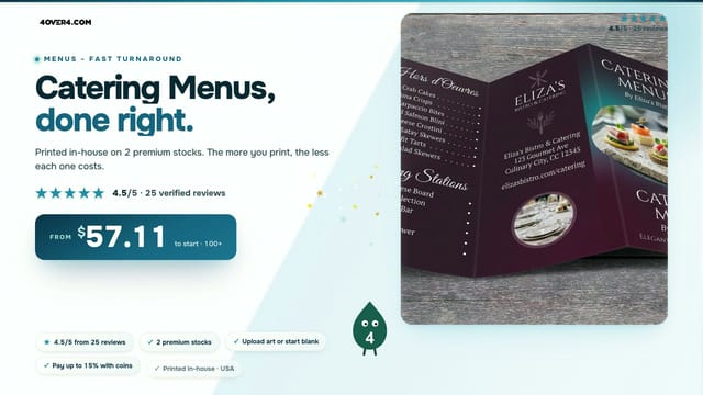 Catering Menus product video