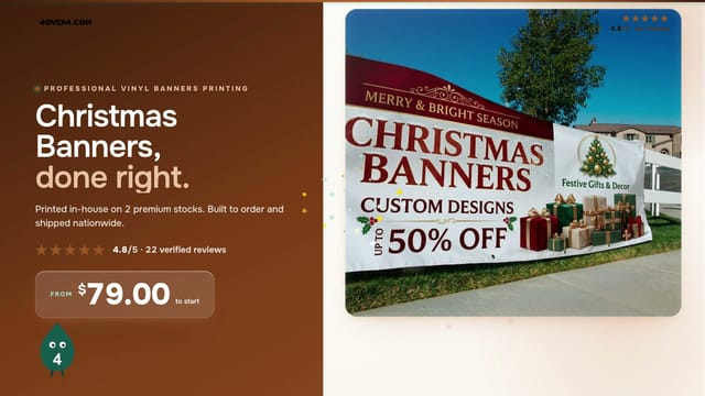 Christmas Banners product video