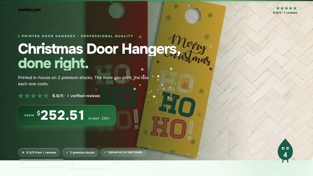 Christmas Door Hangers product video