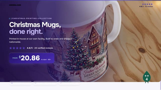 Christmas Mugs product video