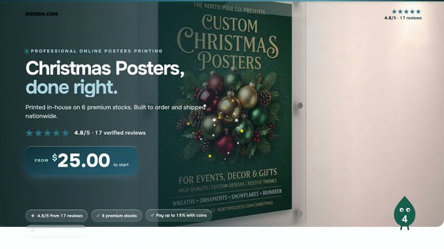 Christmas Posters product video