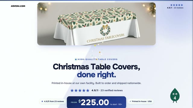 Christmas Table Covers product video
