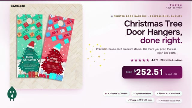 Christmas Tree Door Hangers product video