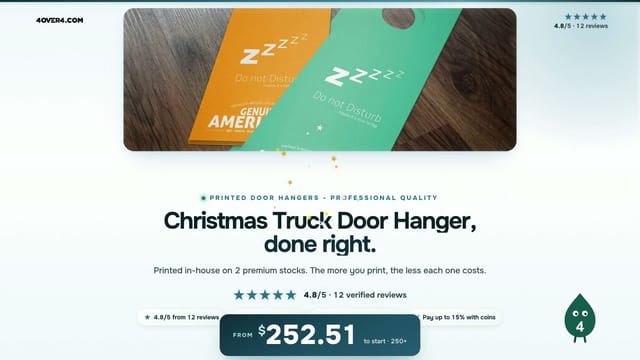 Christmas Truck Door Hanger product video
