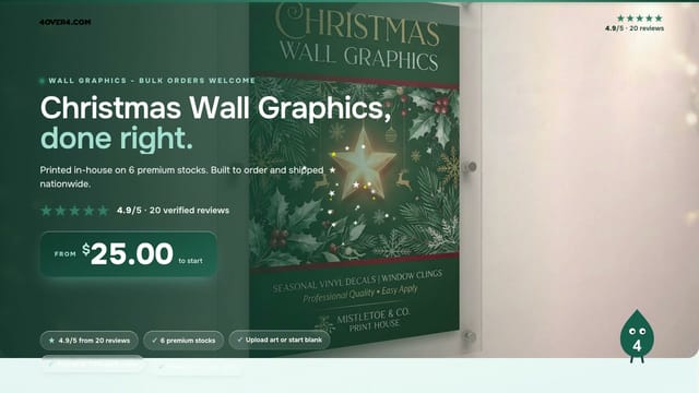 Christmas Wall Graphics product video
