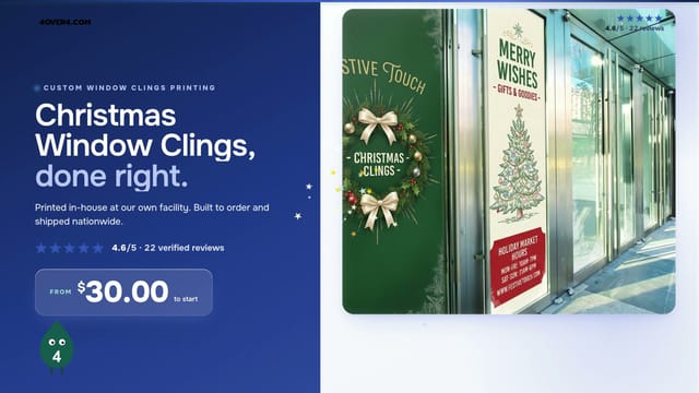 Christmas Window Clings product video