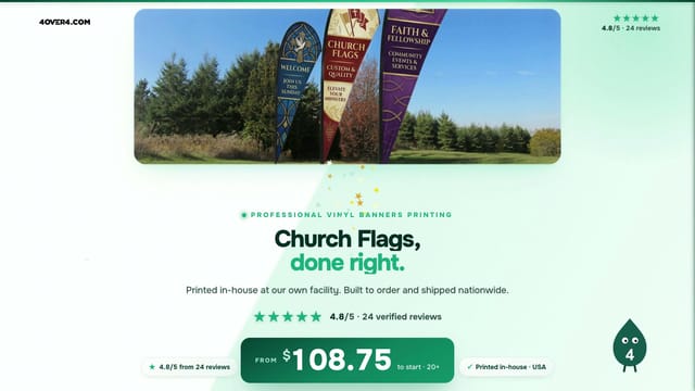 Church Flags product video