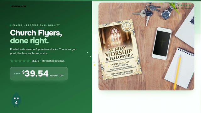 Church Flyers product video